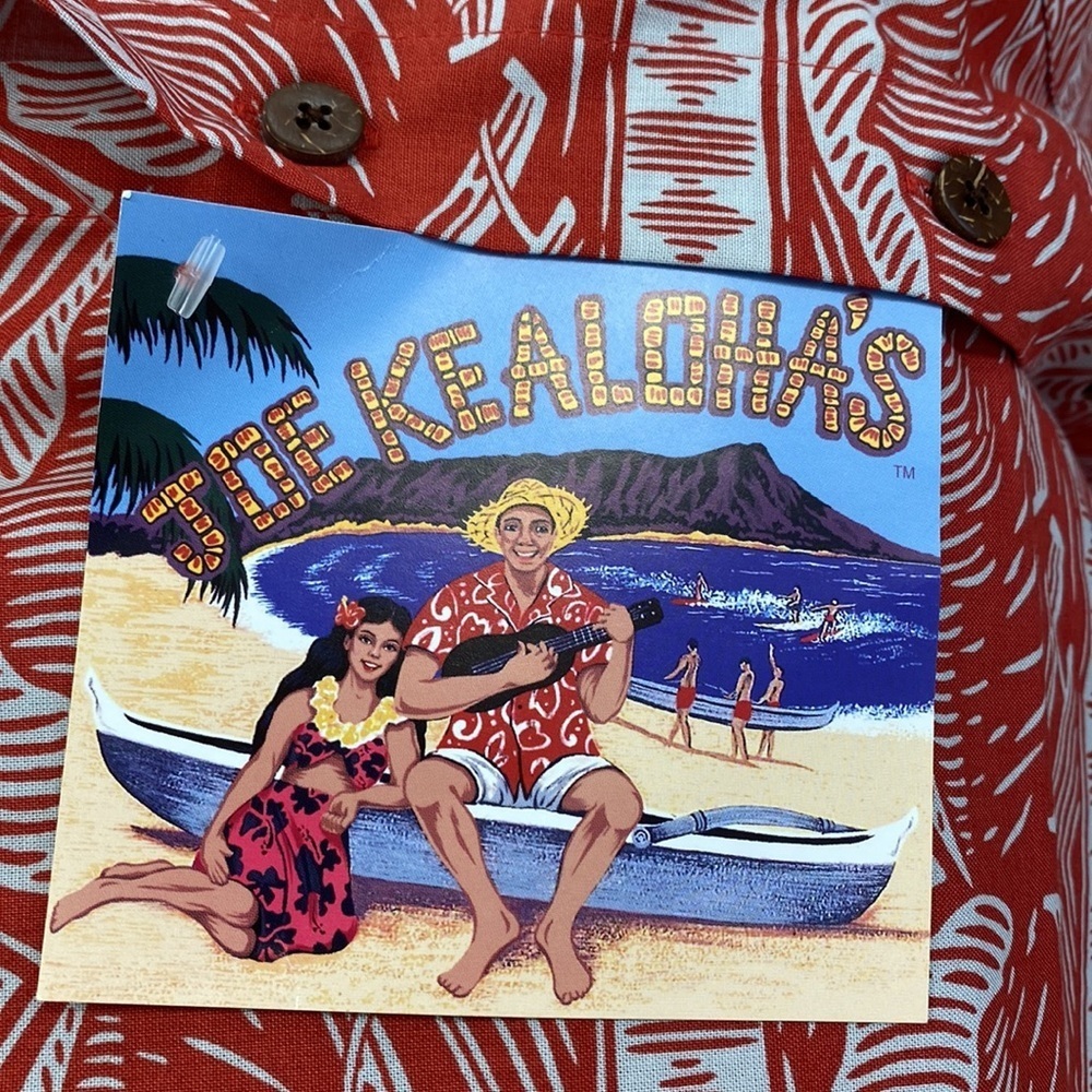 Joe Kealoha's by reyn spooner Hawaiian Shirt NWT Size Medium - Picture 8 of 8